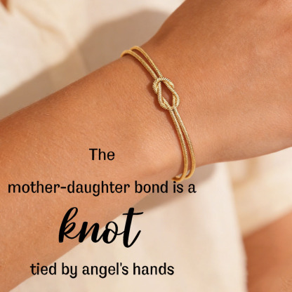 Mother & Daughter Bond Knot Bracelets | Wear yours🎁Gift hers | Forever Linked❤️Forever Loved