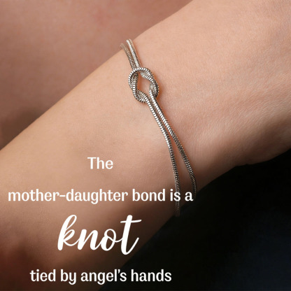 Mother & Daughter Bond Knot Bracelets | Wear yours🎁Gift hers | Forever Linked❤️Forever Loved