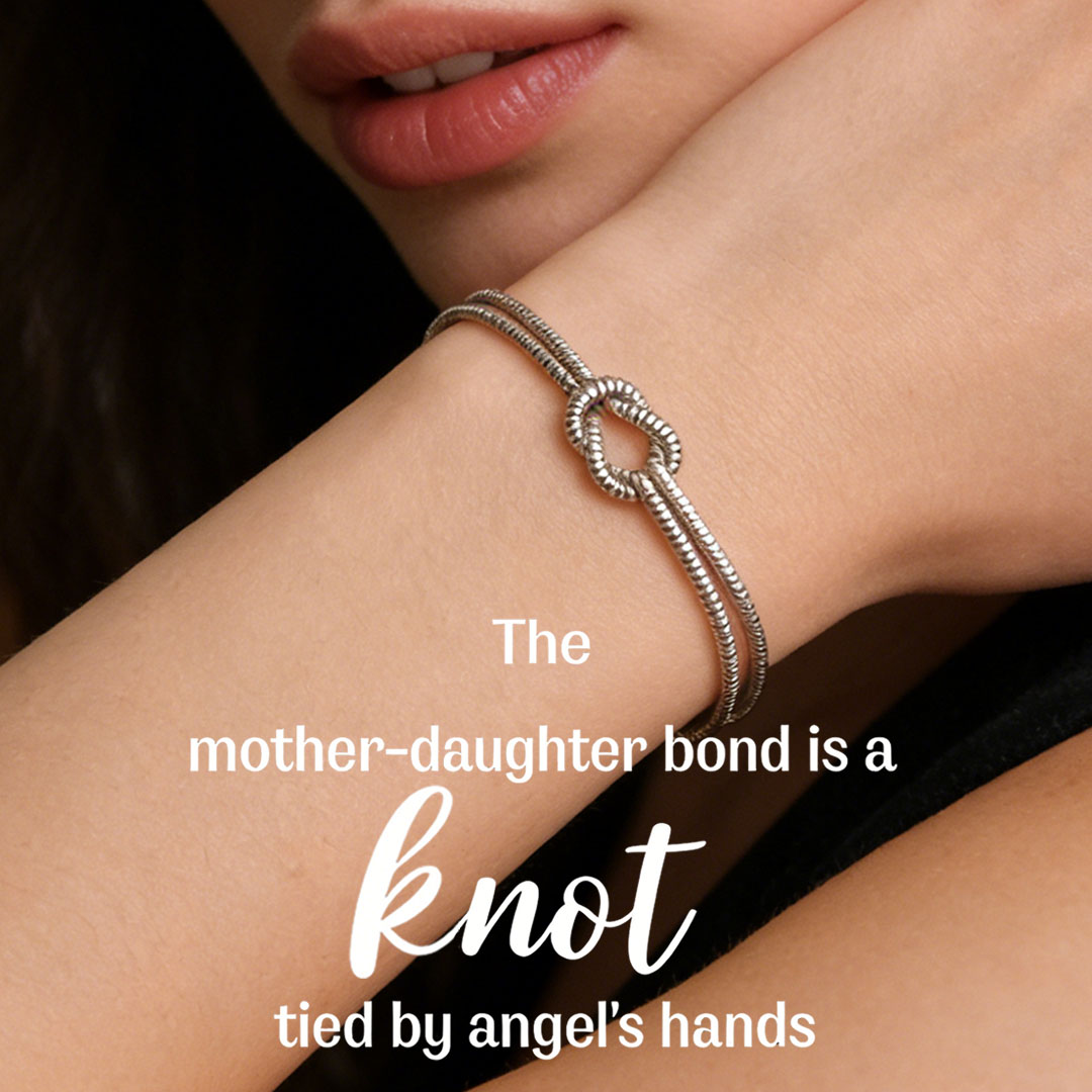 Mother & Daughter Bond Knot Bracelets | Wear yours🎁Gift hers | Forever Linked❤️Forever Loved