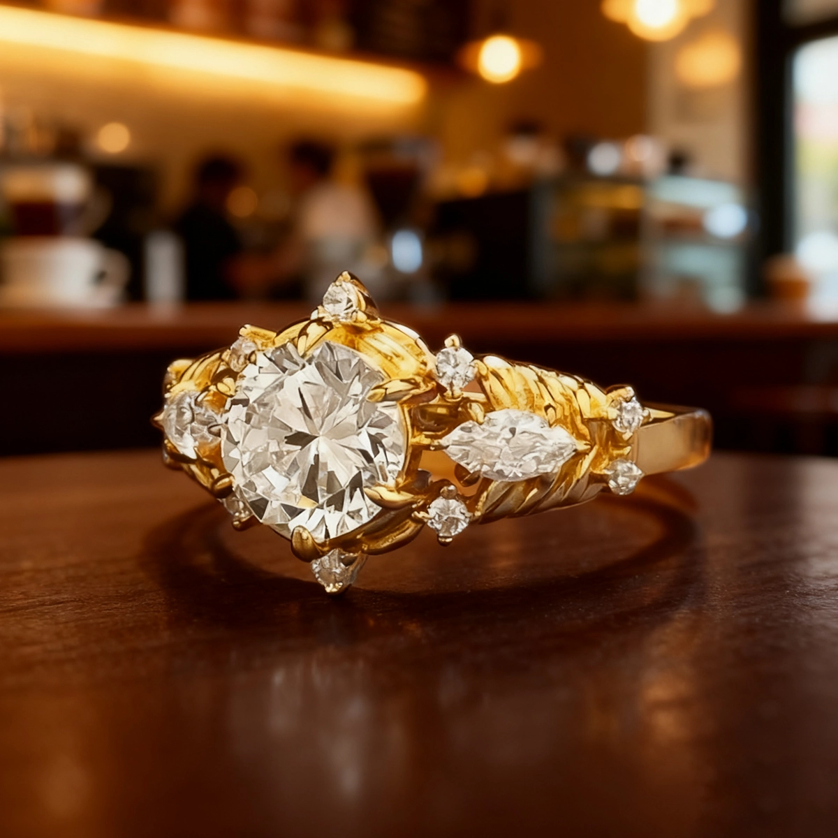 1.5ct High-Carbon Diamond + Sterling S925 Silver | The Inner Sun Radiance Ring | Let Your Inner Light Shine with Eternal Brilliance