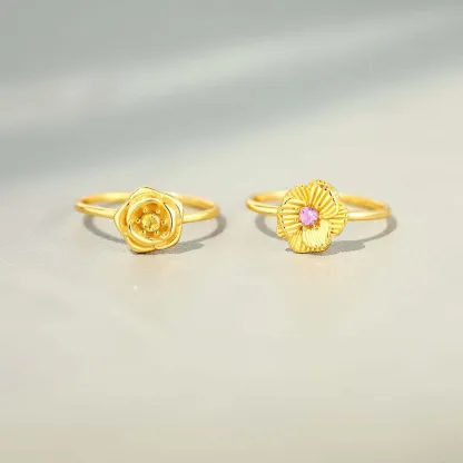 🌸For The Grandma 1-12 Birth Flowers Ring | Wear Her Story on Her Finger