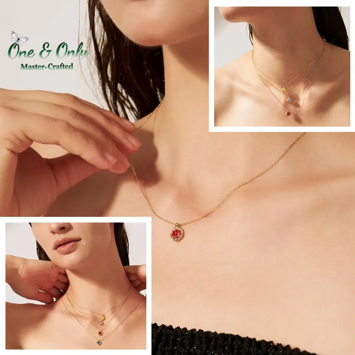 S925 Silve + 5A CZ | 12 Energy Stones Collection Necklace | Nickel-Free Plating | Birthstone Jewelry | Meaningful Gifts for Every Month