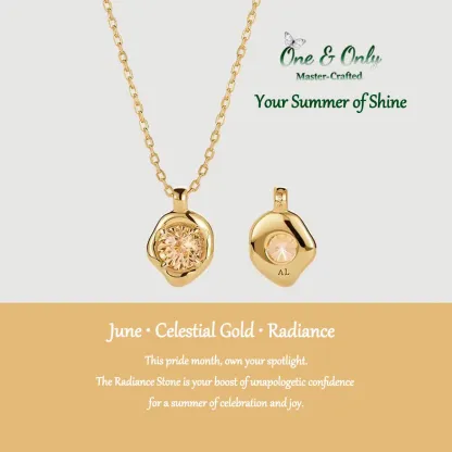 S925 Silve + 5A CZ | 12 Energy Stones Collection Necklace | Nickel-Free Plating | Birthstone Jewelry | Meaningful Gifts for Every Month