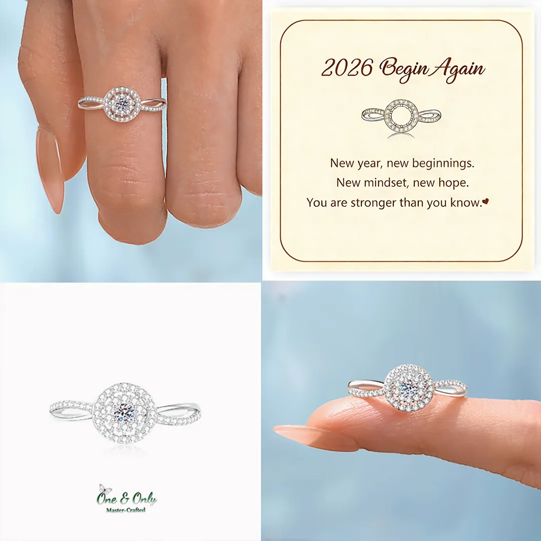 2026 Begin Again Dainty Minimal Circle Ring | Same girl. Same name. New mindset. New game.