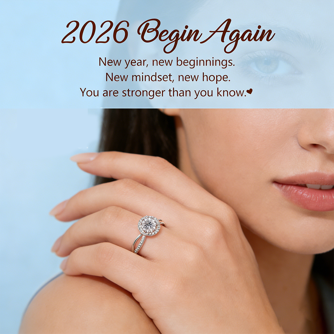2026 Begin Again Dainty Minimal Circle Ring | Same girl. Same name. New mindset. New game.