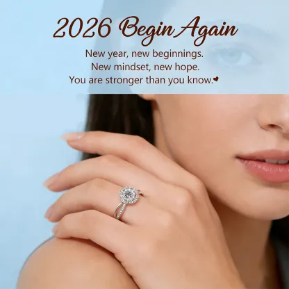 2026 Begin Again Dainty Minimal Circle Ring | Same girl. Same name. New mindset. New game.