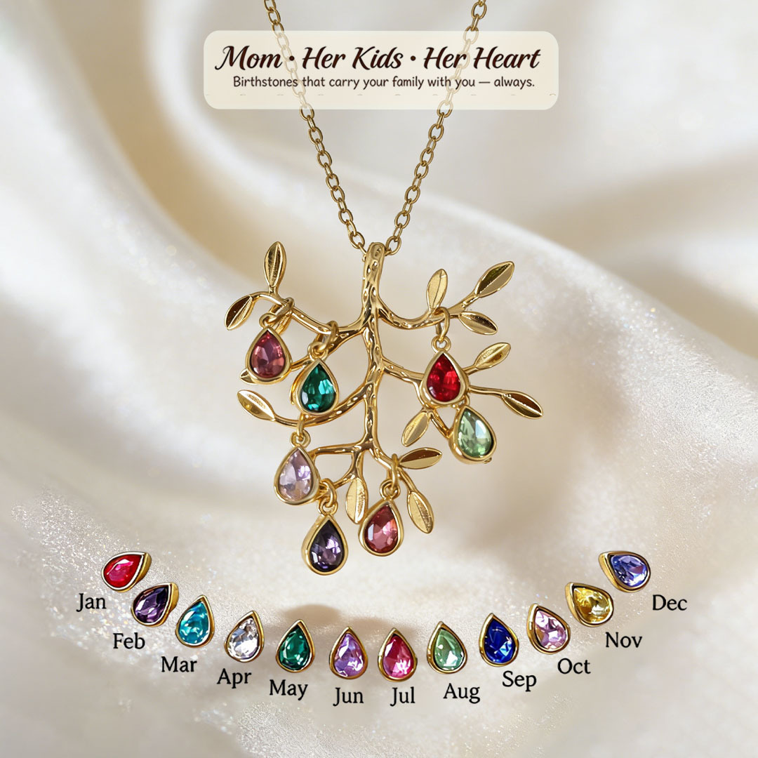 The Essence of This Piece: Carry Your Loved Ones Close to Your Heart, Forever. This elegant Custom Infinity Heart Necklace is a timeless tribute to the unbreakable bond between mother and daughter. Featuring a delicate heart-shaped birthstone for each of