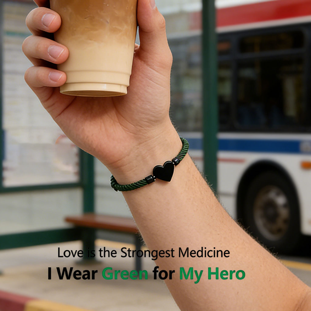 [Copy]💚 March is National Kidney Month  — In This Family Kidney Disease Awareness Green Heart Bracelet