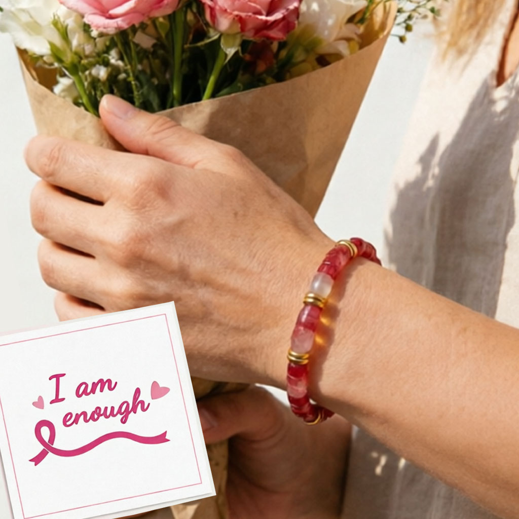 🎀 I Am Enough Pink  Aventurine Hope Bracelet