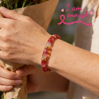 🎀 I Am Enough Pink  Aventurine Hope Bracelet