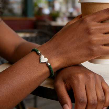 [Copy]💚 March is National Kidney Month  — In This Family Kidney Disease Awareness Green Heart Bracelet