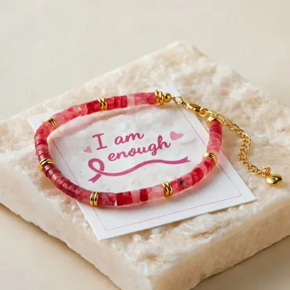 🎀 I Am Enough Pink  Aventurine Hope Bracelet