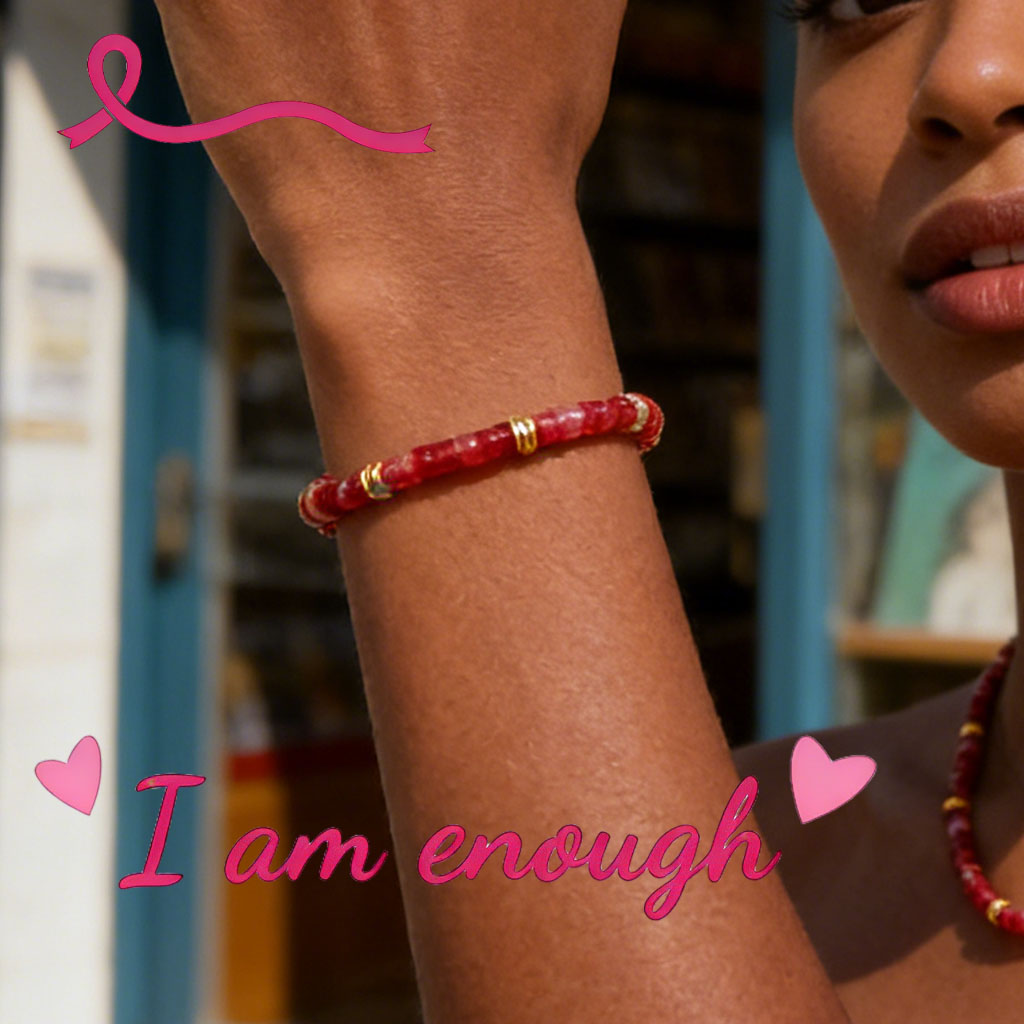 🎀 I Am Enough Pink  Aventurine Hope Bracelet