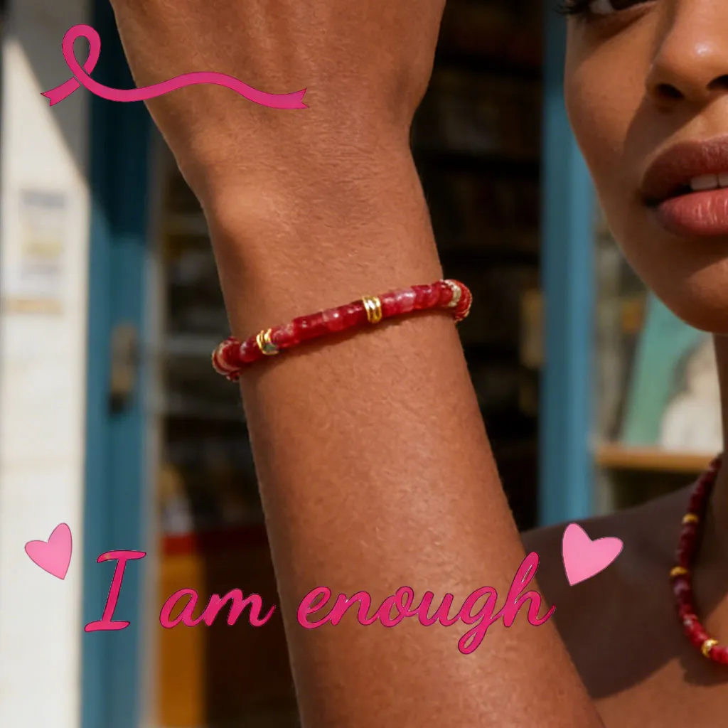 🎀 I Am Enough Pink  Aventurine Hope Bracelet
