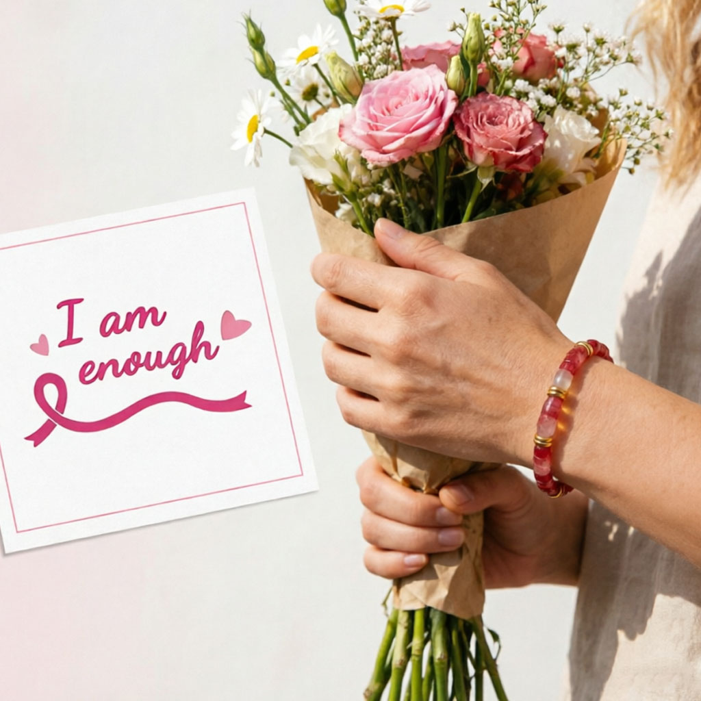 🎀 I Am Enough Pink  Aventurine Hope Bracelet