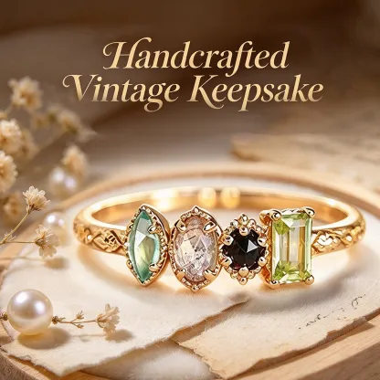 Personalized Multiple Stones Grandma & Mom Family Ring