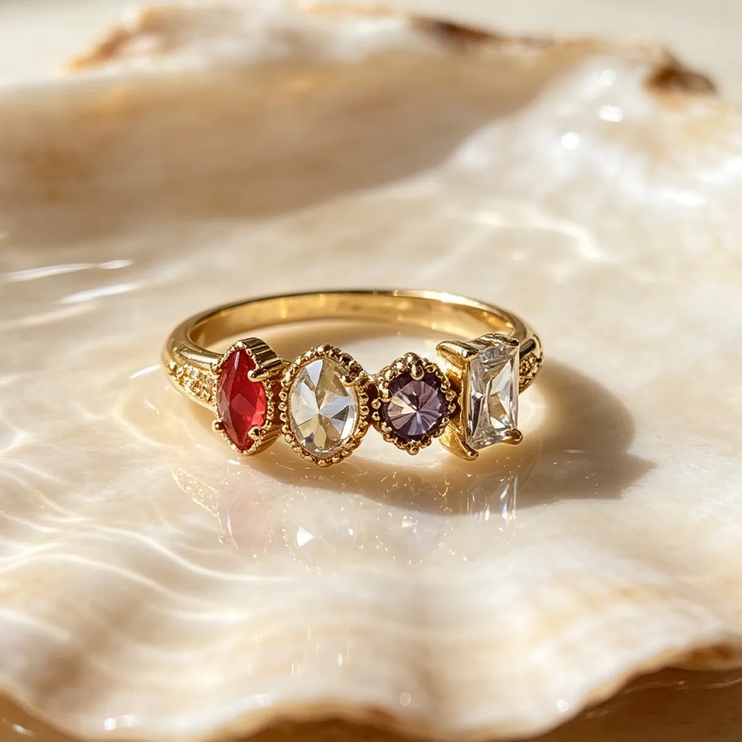 Personalized Family Birthstone Ring – Meaningful Custom Gift For Every Loved One