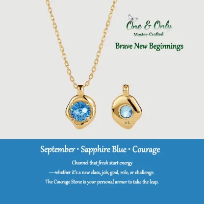 S925 Silve + 5A CZ | 12 Energy Stones Collection Necklace | Nickel-Free Plating | Birthstone Jewelry | Meaningful Gifts for Every Month