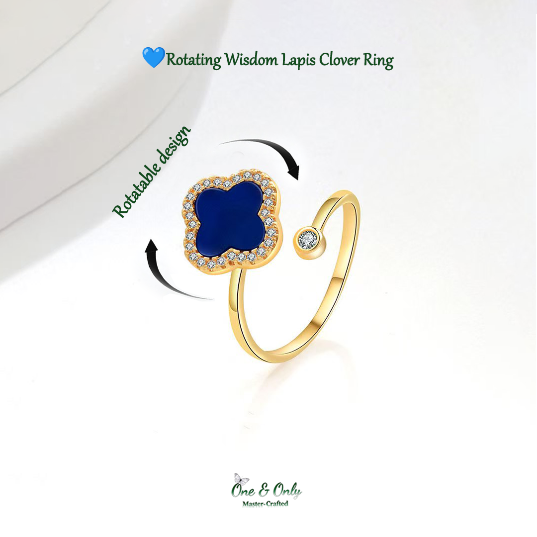 🍀7 Rotating Mood Lucky Clover  Rings for Calm, Confidence & Clarity