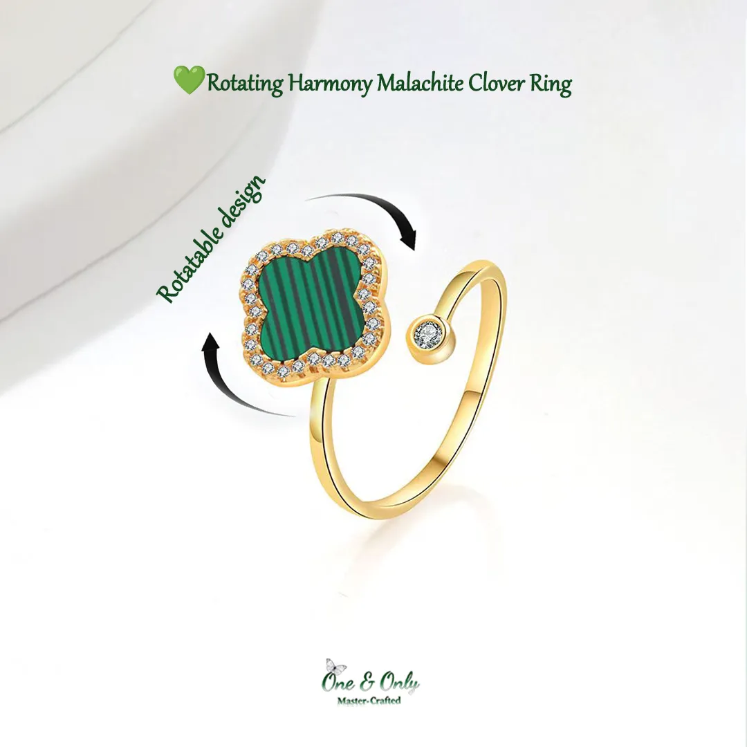 🍀7 Rotating Mood Lucky Clover Rings for Calm, Confidence & Clarity