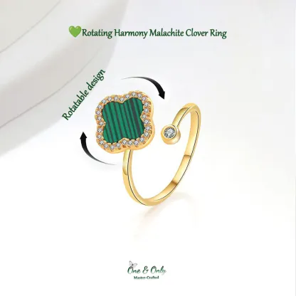 🍀7 Rotating Mood Lucky Clover  Rings for Calm, Confidence & Clarity