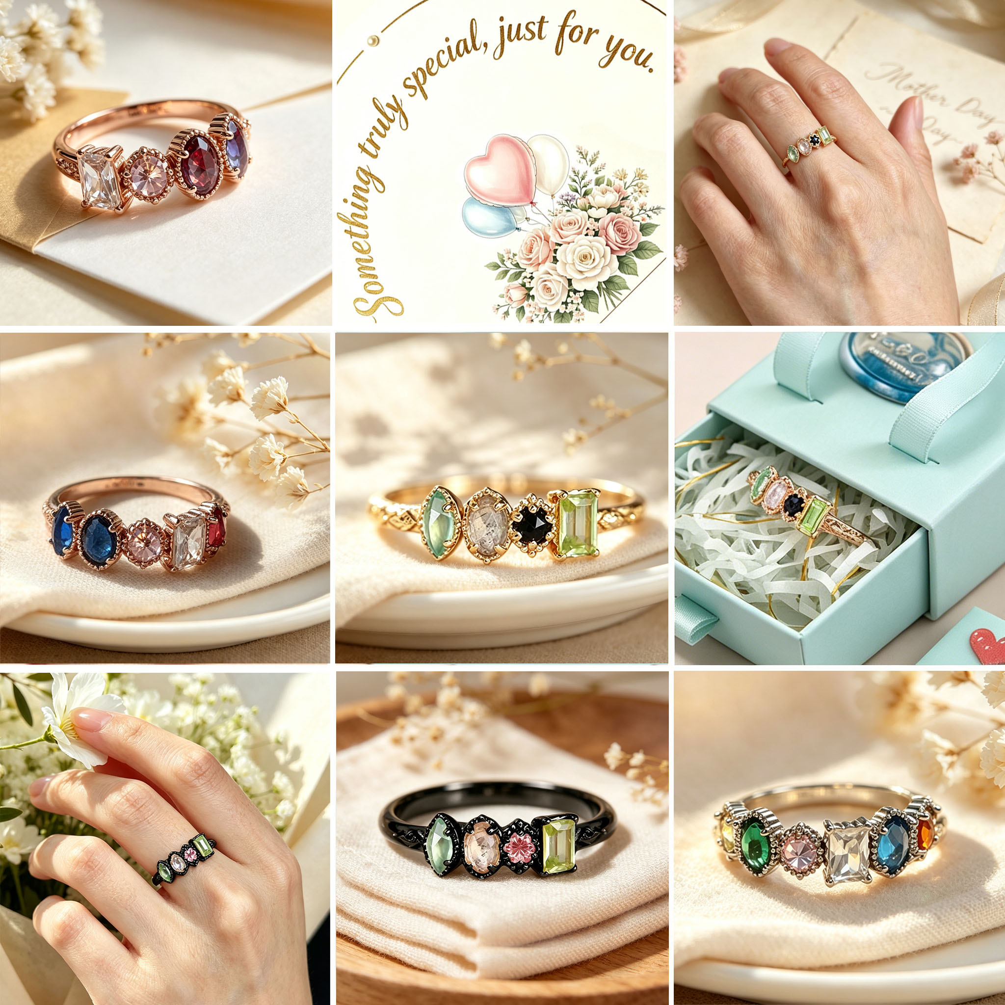 Personalized Family Birthstone Ring – Meaningful Custom Gift For Every Loved One