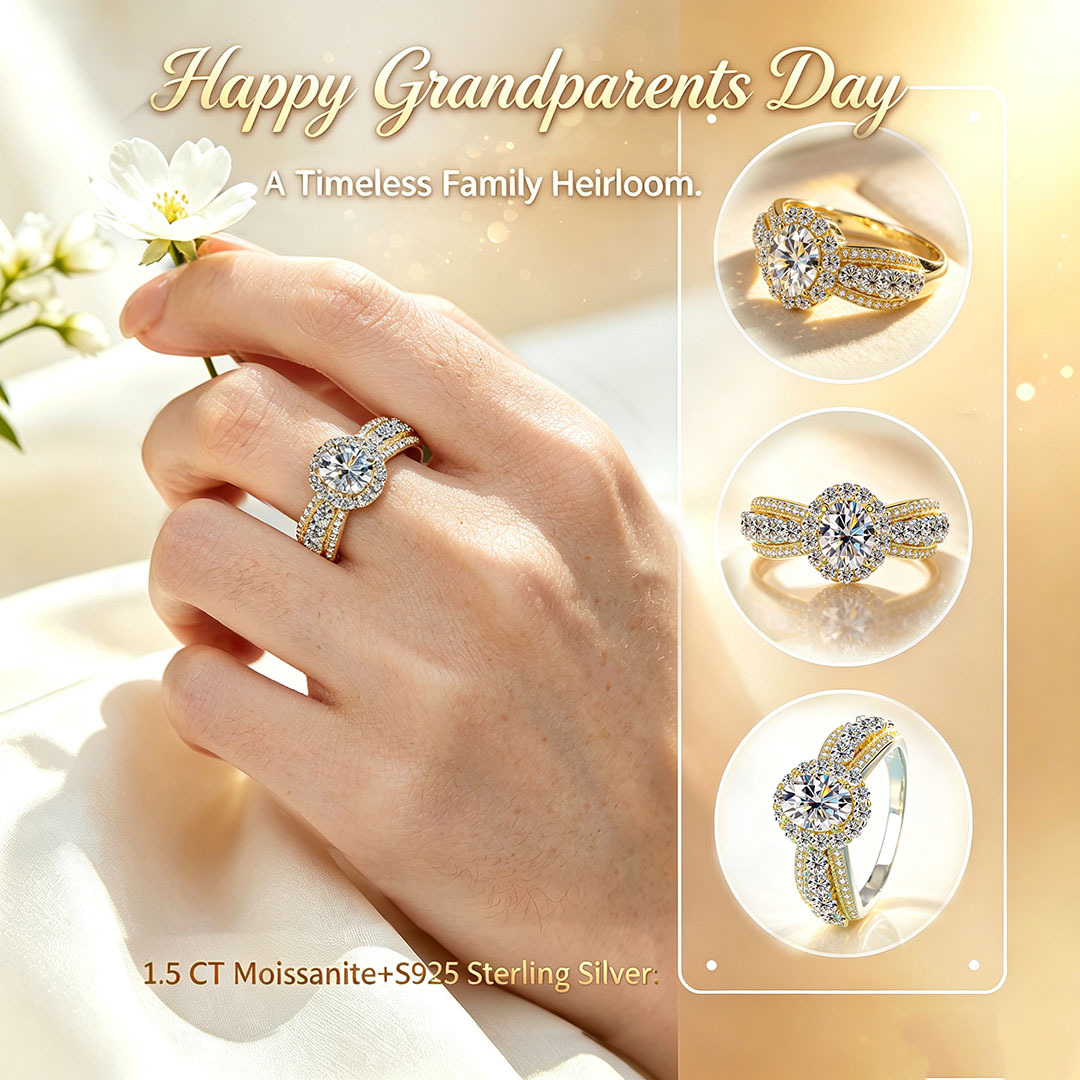 Elegant 1.5 CT Moissanite Ring in S925 Sterling Silver | Crafted to Be Passed Down, Not Just Worn