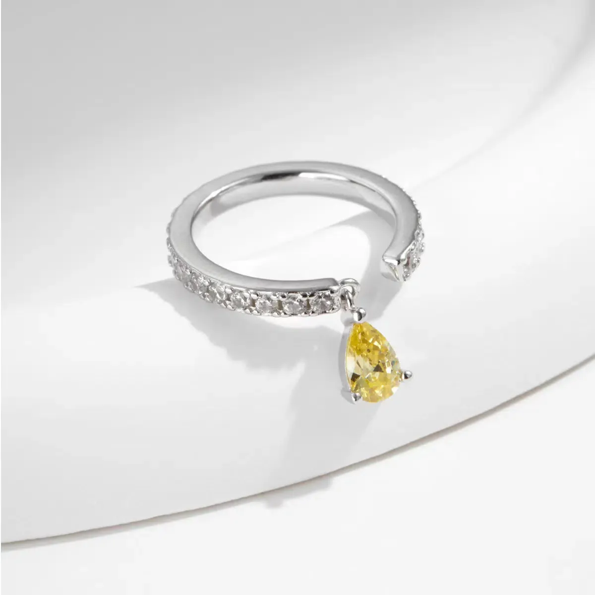 Sterling S925 Silve + 5A Cubic Zirconia | Apollo’s Tear Ring | Nickel-Free Plating