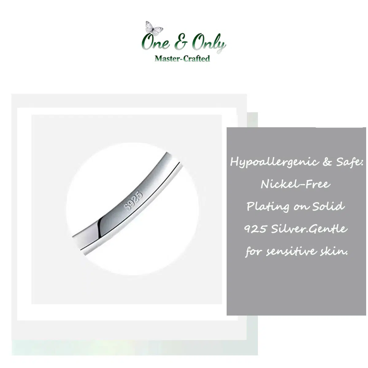 Sterling S925 Silve + 5A CZ | Aura Duo Stacking Rings | Nickel-Free Plating