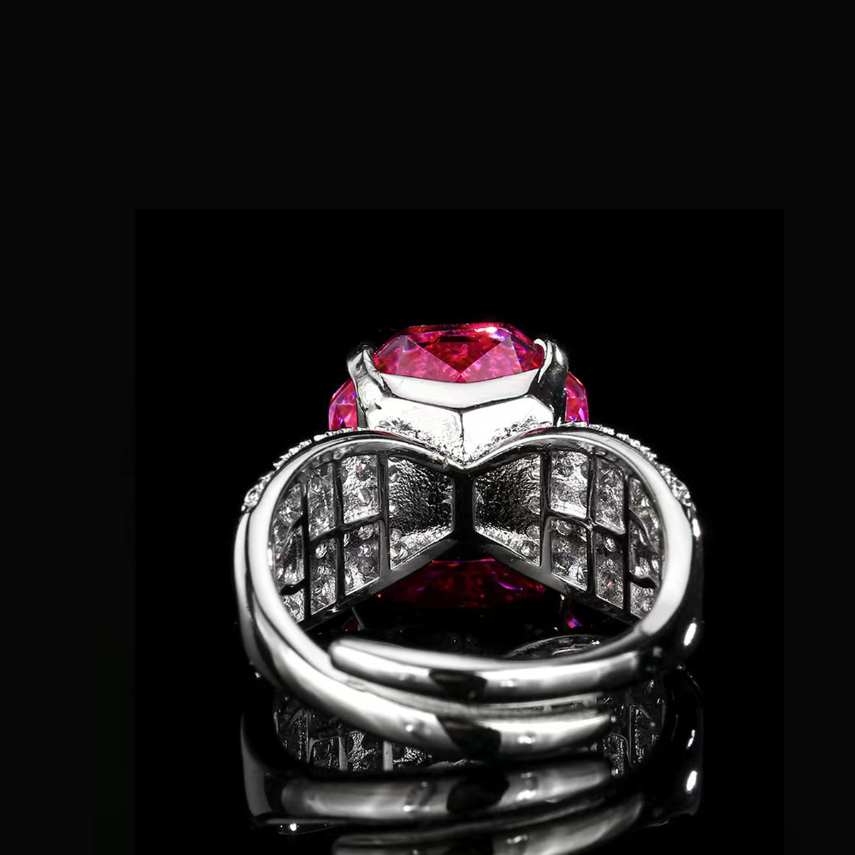 Aurora Borealis Ring | Ice-Flower Cut with Lab-Created Cubic Zirconia – Luxury Design, Everyday Sparkle