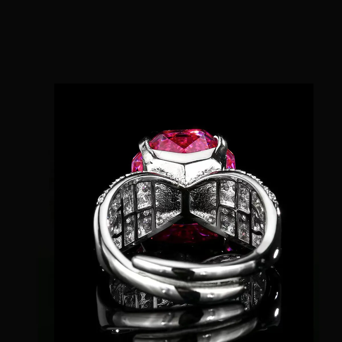 Aurora Borealis Ring | Ice-Flower Cut with Lab-Created Cubic Zirconia – Luxury Design, Everyday Sparkle