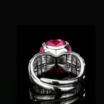 Aurora Borealis Ring | Ice-Flower Cut with Lab-Created Cubic Zirconia – Luxury Design, Everyday Sparkle