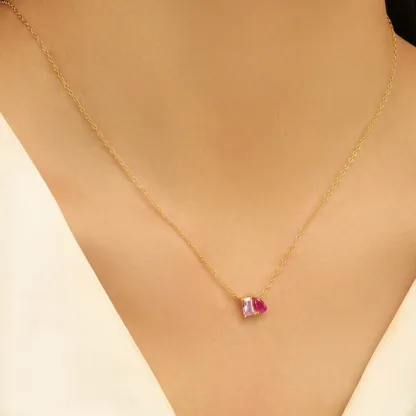 Breast Cancer Courage I Am Enough Necklace&Ring Set | Meaningful Jewelry Gift For Cancer Fighter