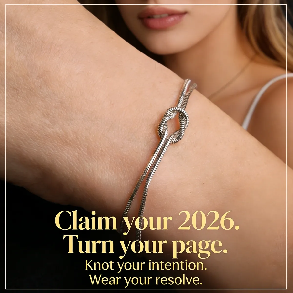 Claim your 2026: Your Journey  Renewed Knot Bracelet |  Tie Your Intention. Wear Your Resolve. 