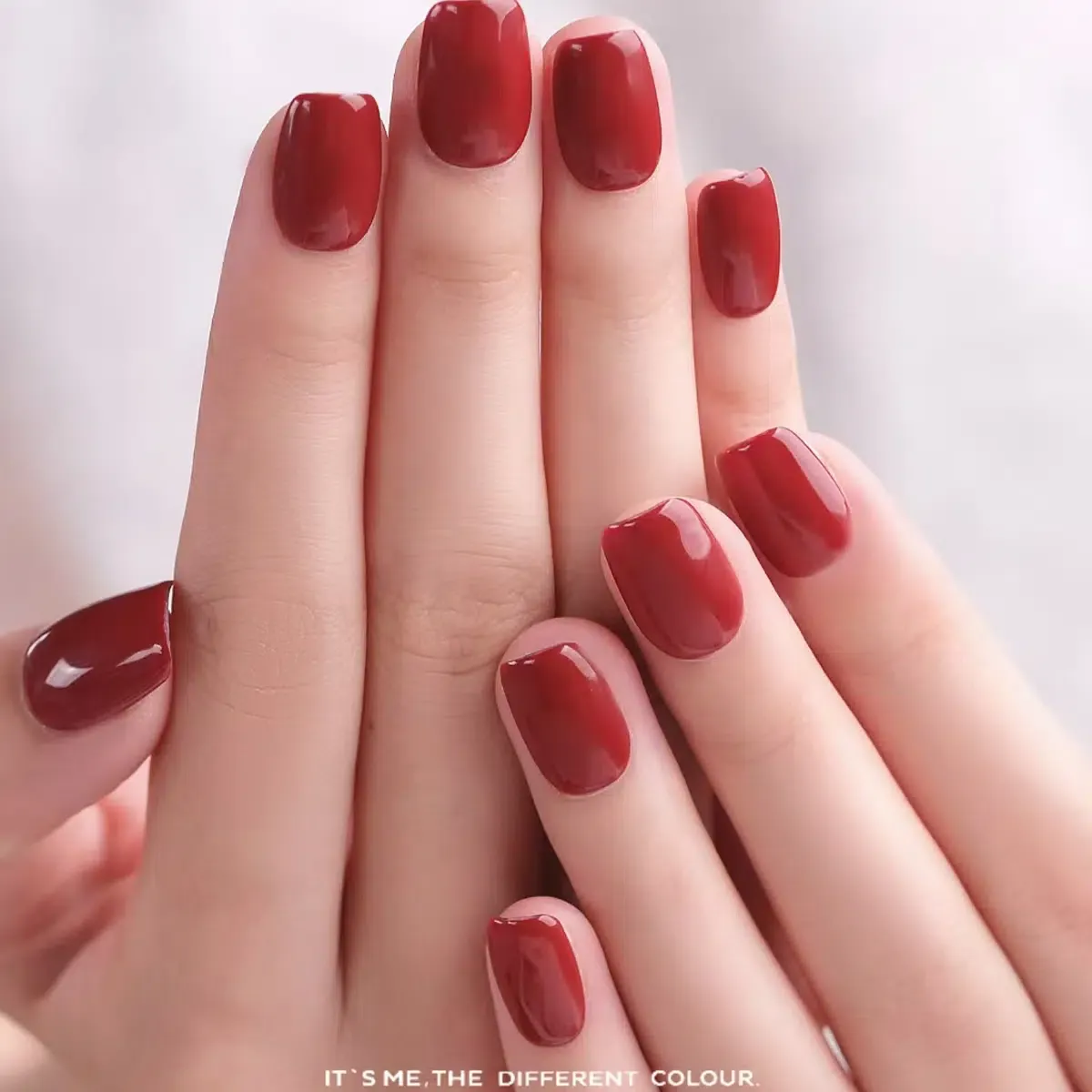 Classic Crimson Press-On Nails | Coffin & Medium Almond Shapes | Timeless Red Gloss | Handcrafted press-on nails