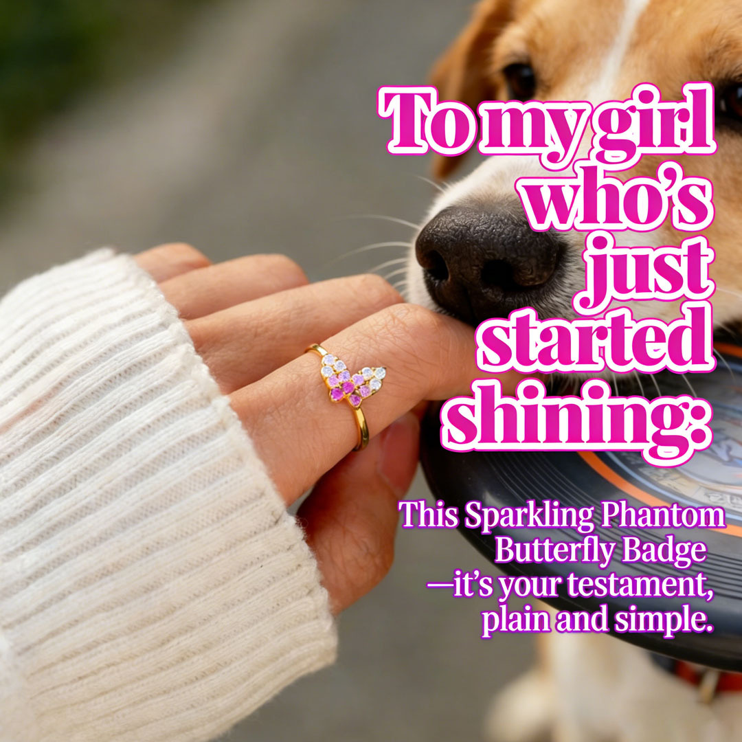 To my girl who’s just started shining—Colorful Butterfly Metamorphosis Ring