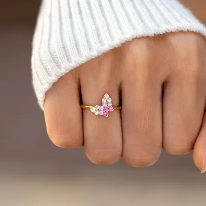 To my girl who’s just started shining—Colorful Butterfly Metamorphosis Ring