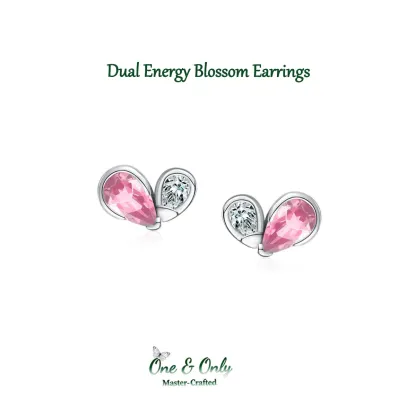 Sterling S925 Silve + 5A CZ | Dual Energy Blossom Earrings | Nickel-Free Plating