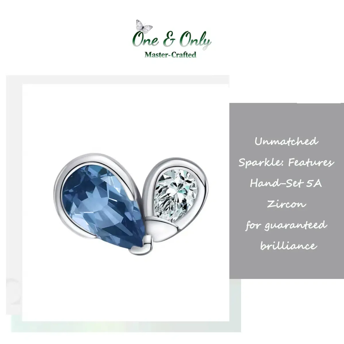 Sterling S925 Silve + 5A CZ | Dual Energy Blossom Earrings | Nickel-Free Plating