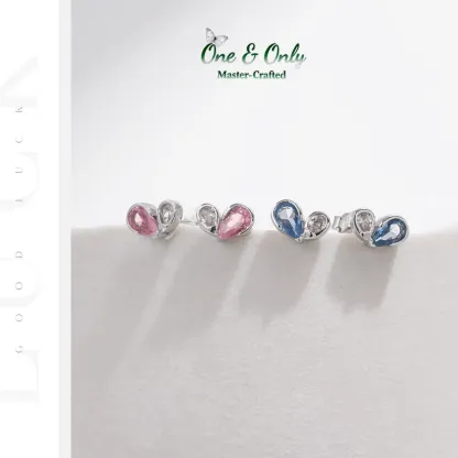 Sterling S925 Silve + 5A CZ | Dual Energy Blossom Earrings | Nickel-Free Plating