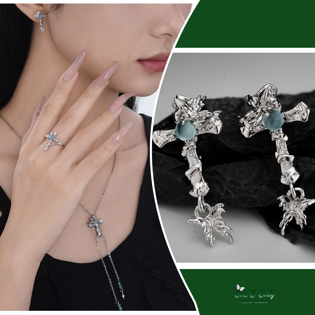 ​ A Gift to Myself: Wear Your Faith, Embrace Your Inner Power | Enchanted Forest Sterling Silver Jewelry Set 