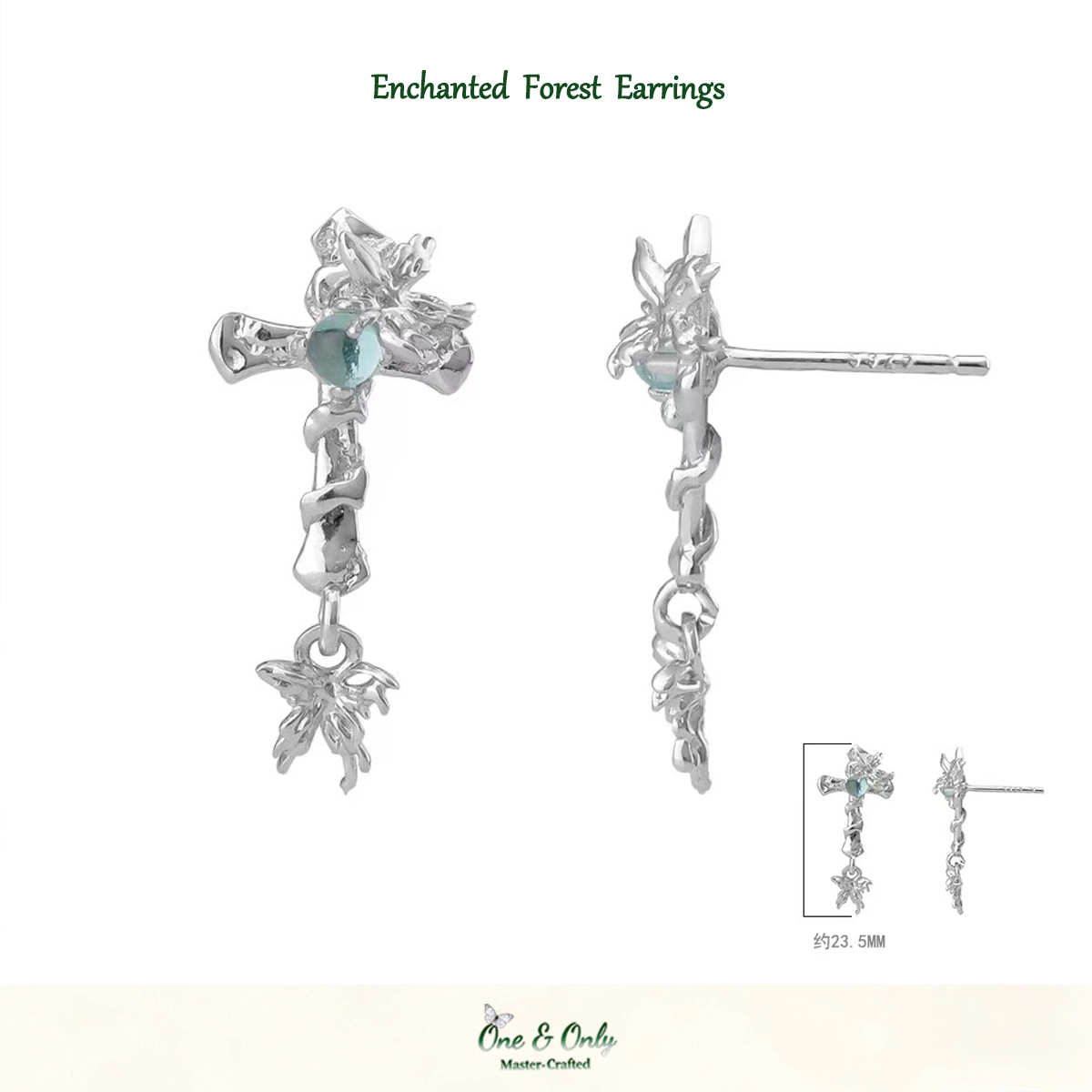 ​ A Gift to Myself: Wear Your Faith, Embrace Your Inner Power | Enchanted Forest Sterling Silver Jewelry Set 