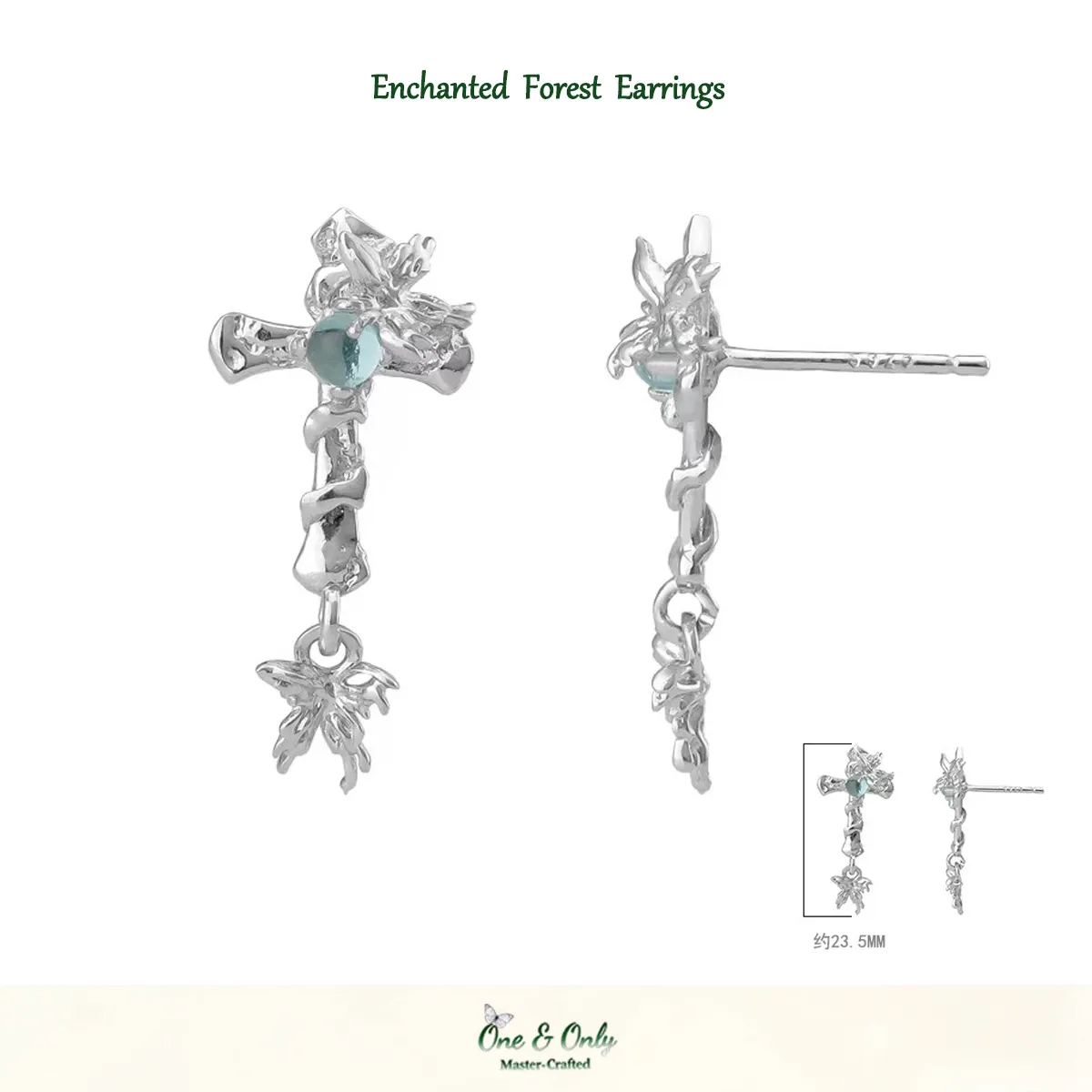​ A Gift to Myself: Wear Your Faith, Embrace Your Inner Power | Enchanted Forest Sterling Silver Jewelry Set 