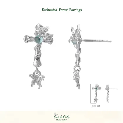 ​ A Gift to Myself: Wear Your Faith, Embrace Your Inner Power | Enchanted Forest Sterling Silver Jewelry Set 