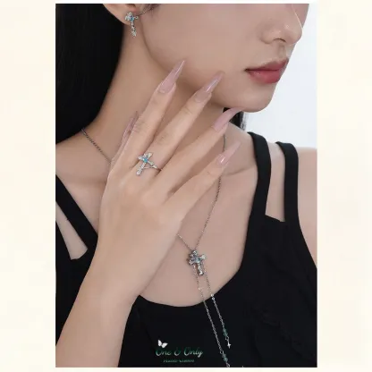 ​ A Gift to Myself: Wear Your Faith, Embrace Your Inner Power | Enchanted Forest Sterling Silver Jewelry Set 