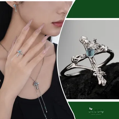 ​ A Gift to Myself: Wear Your Faith, Embrace Your Inner Power | Enchanted Forest Sterling Silver Jewelry Set 