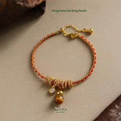 Energy Karma Black & Red String Bracelet Protection & Good Luck | Handwoven Holiday Jewelry for Christmas & New Year Meaningful Spiritual Gift | Negative Energy Block Bracelet