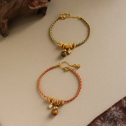 Energy Karma Black & Red String Bracelet Protection & Good Luck | Handwoven Holiday Jewelry for Christmas & New Year Meaningful Spiritual Gift | Negative Energy Block Bracelet