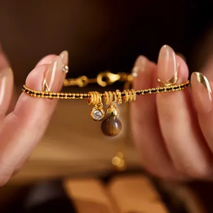 Energy Karma Black & Red String Bracelet Protection & Good Luck | Handwoven Holiday Jewelry for Christmas & New Year Meaningful Spiritual Gift | Negative Energy Block Bracelet