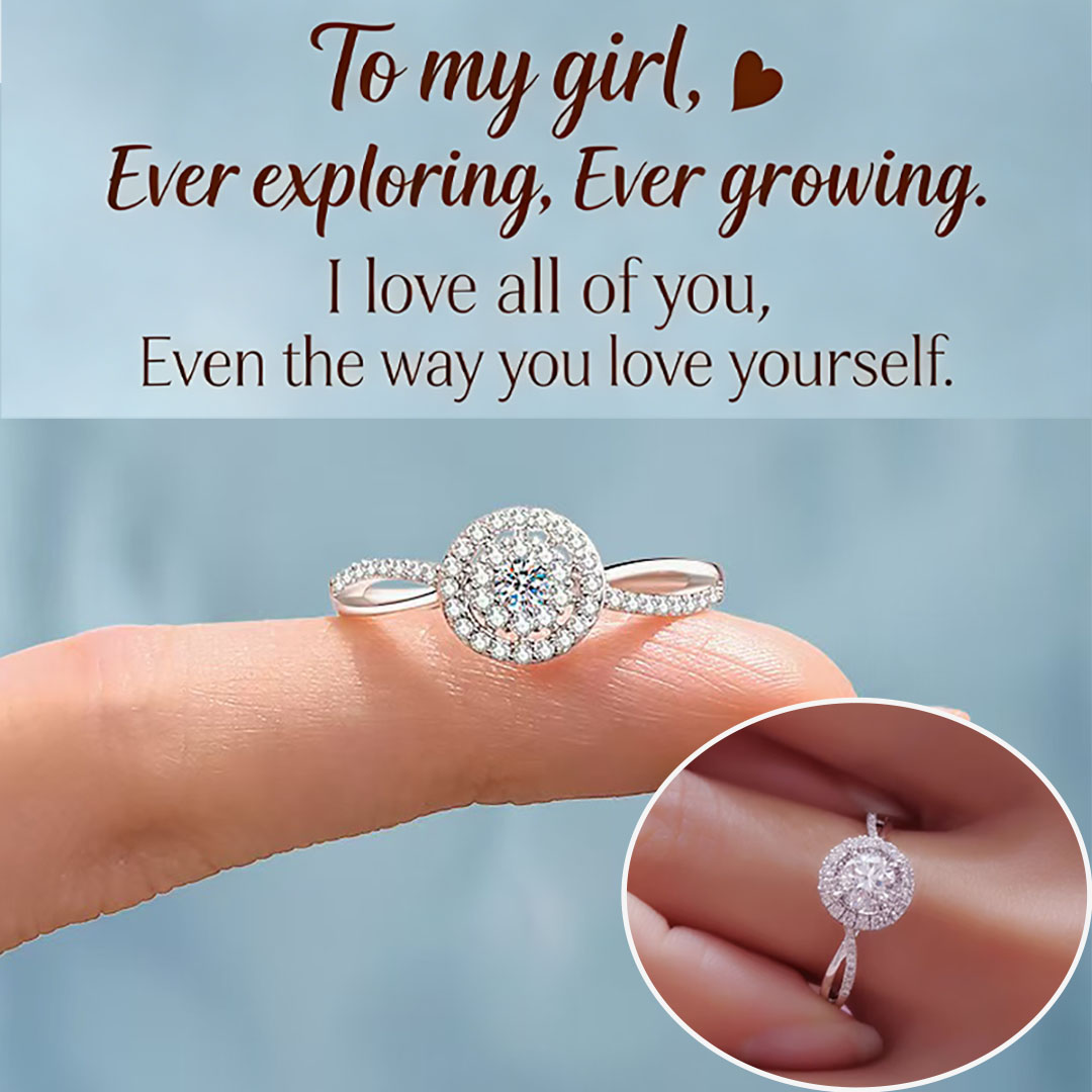 For My Girl Sparkling Circle Ring | Unapologetic, Unfiltered, Entirely you